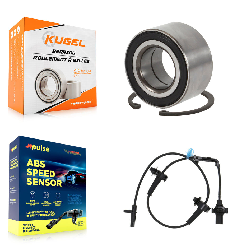 Front Wheel Bearing And ABS Sensor Kit For 2014-2015 Honda Civic 2.4L with Harness K7S-103107