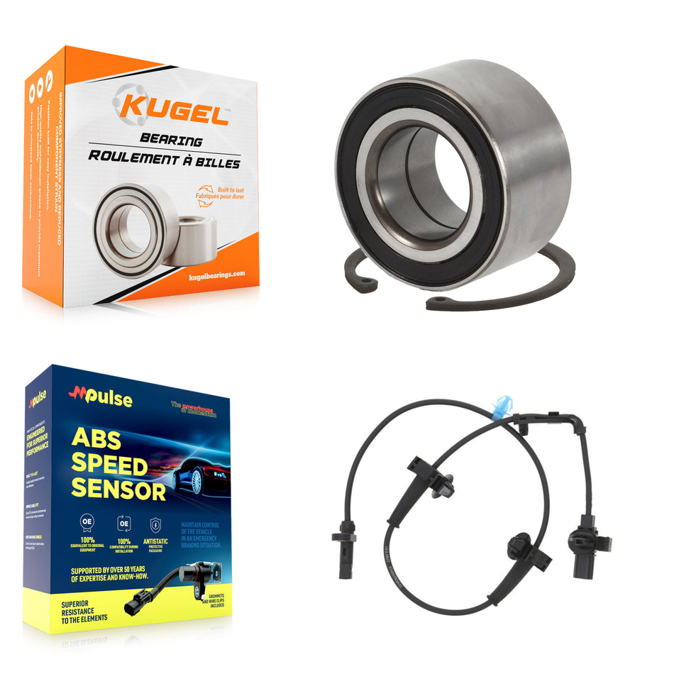 Front Wheel Bearing And ABS Sensor Kit For 2014-2015 Honda Civic 2.4L with Harness K7S-103116