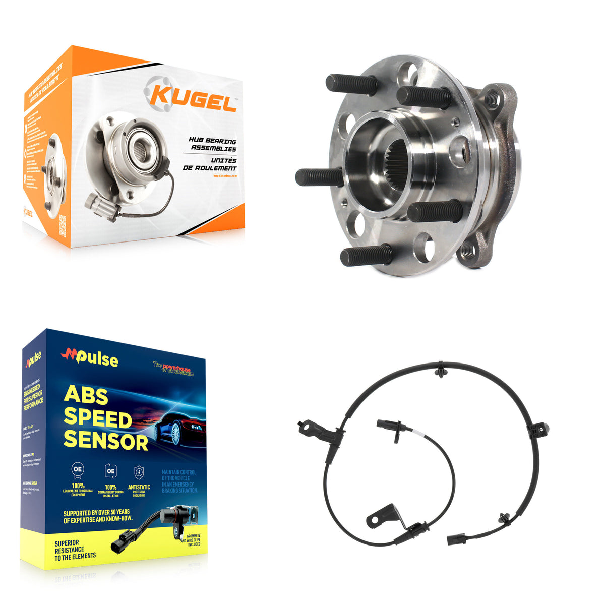 Front Wheel Hub Bearing And ABS Sensor Kit For 2016 Kia Sorento To 11 23 K7S-103125