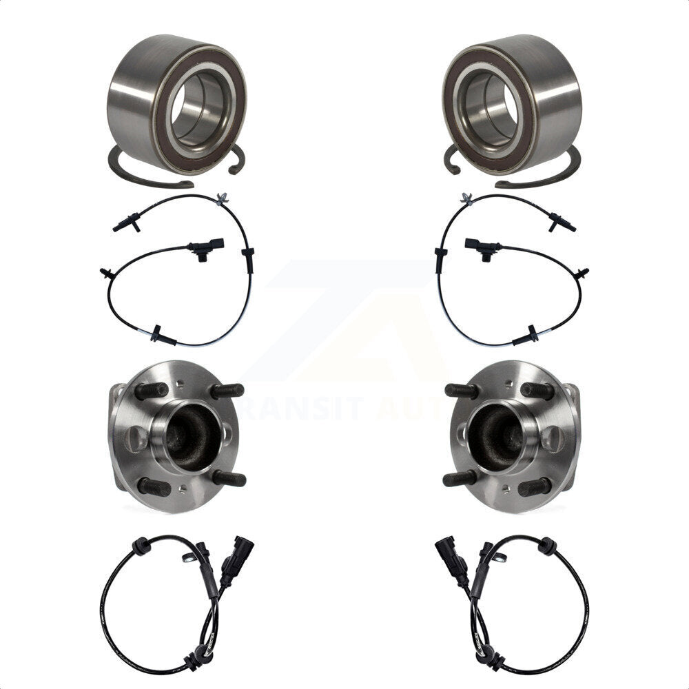 Front Rear Wheel Bearing And ABS Sensor Kit For Ford Fiesta with Harness K7S-103141