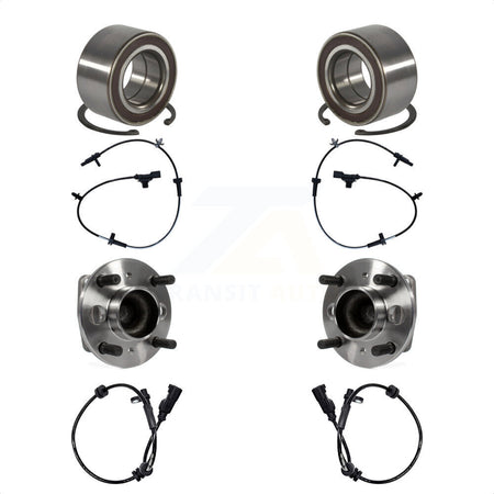 Front Rear Wheel Bearing And ABS Sensor Kit For Ford Fiesta with Harness K7S-103141