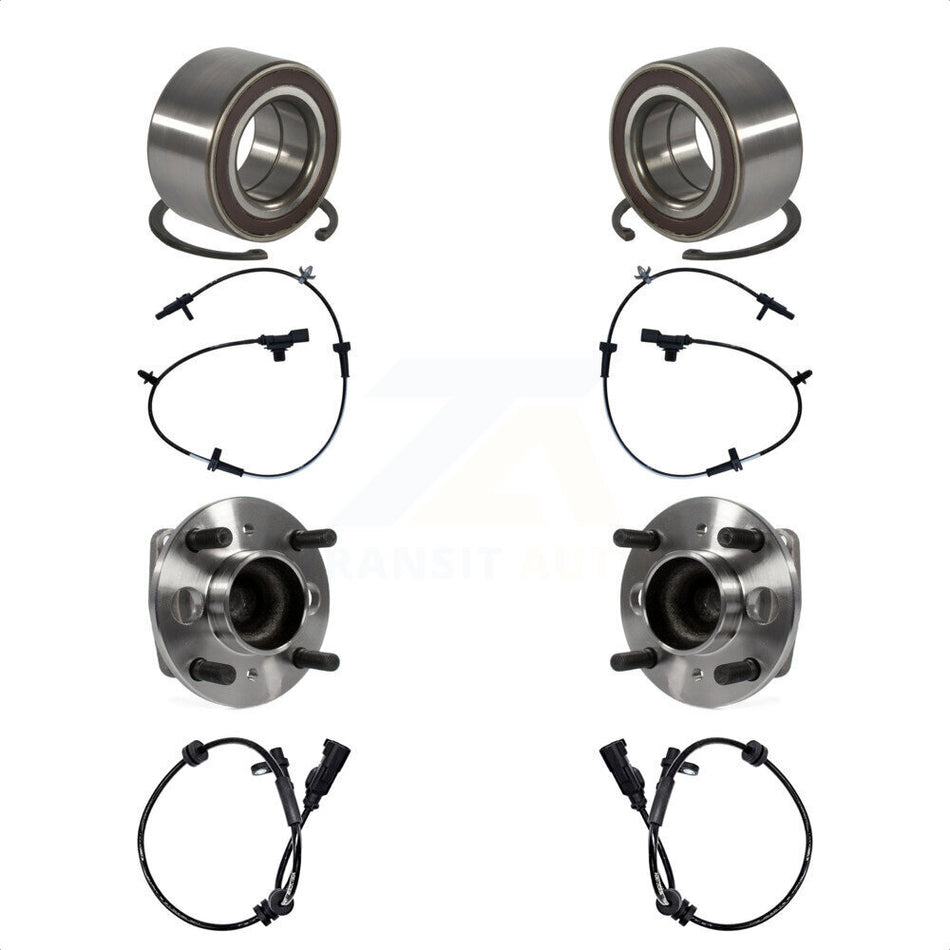 Front Rear Wheel Bearing And ABS Sensor Kit For Ford Fiesta with Harness K7S-103141