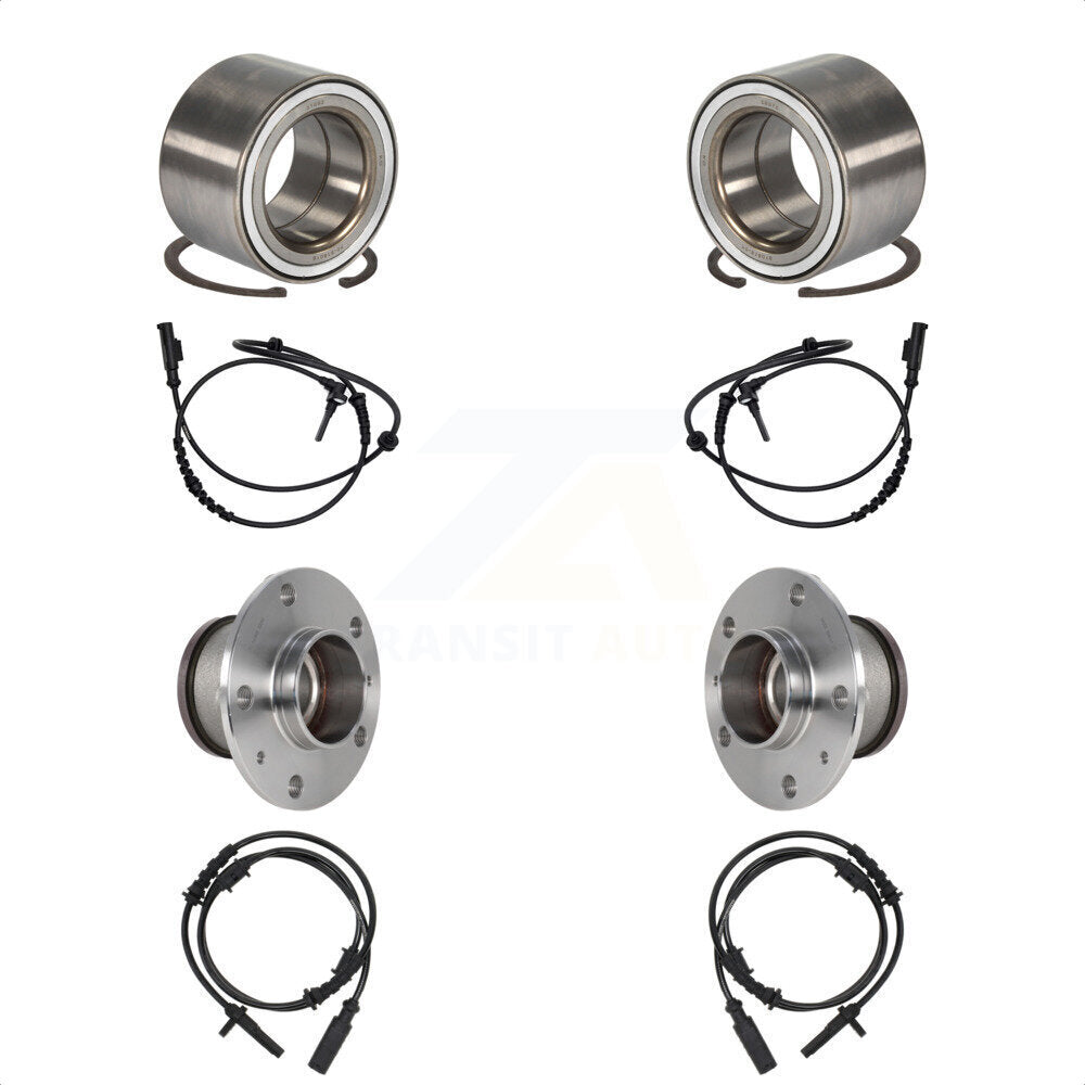 Front Rear Wheel Bearing And ABS Sensor Kit For Ram ProMaster 2500 3500 1500 K7S-103142