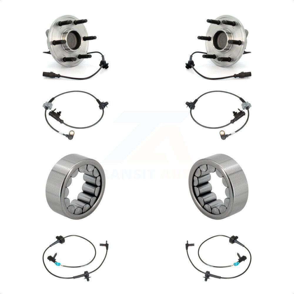 Front Rear Wheel Bearing & Extra Sensor Kit For Chevrolet Avalanche Cadillac Escalade GMC K7S-103151