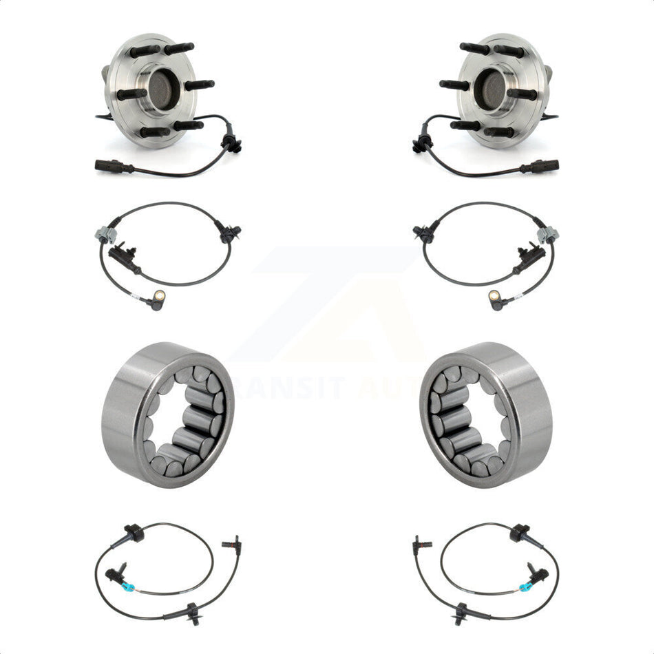Front Rear Wheel Bearing & Extra Sensor Kit For Chevrolet Avalanche Cadillac Escalade GMC K7S-103151