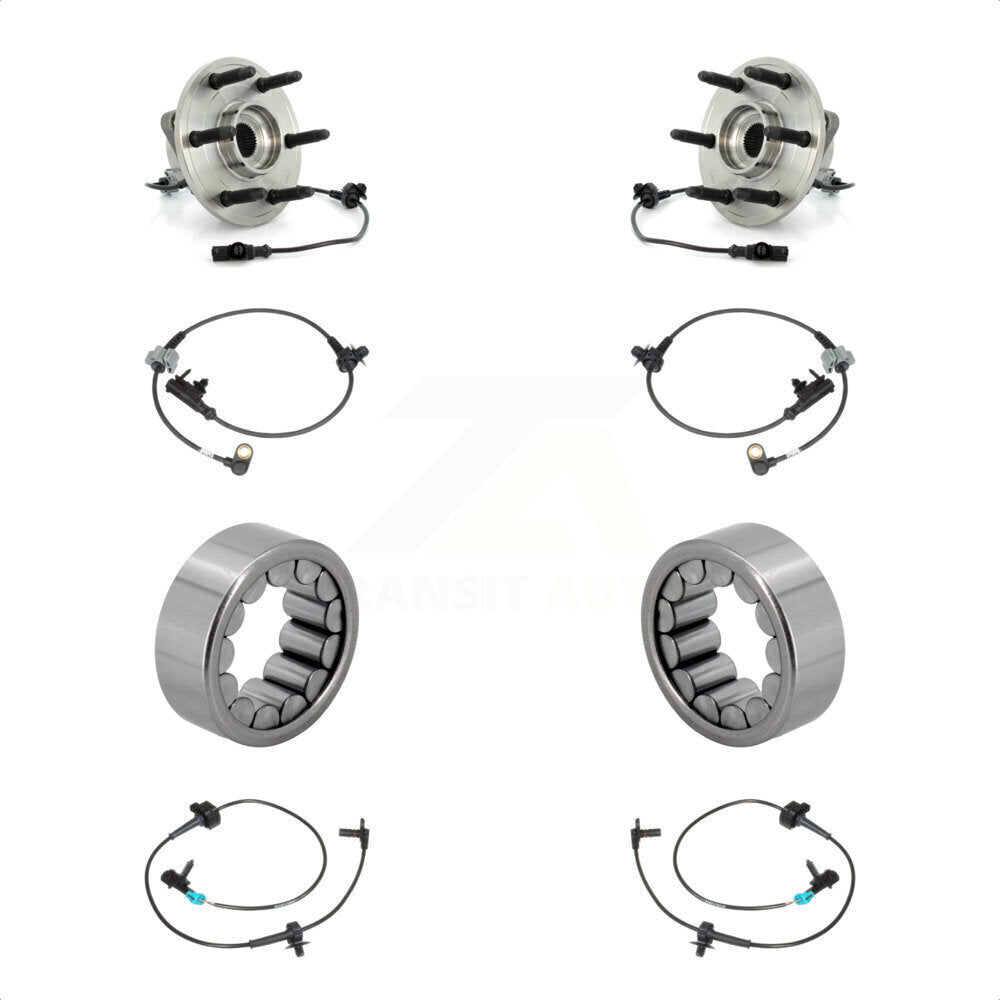 Front Rear Wheel Bearing & Extra Sensor Kit For Chevrolet Avalanche Cadillac Escalade GMC K7S-103152