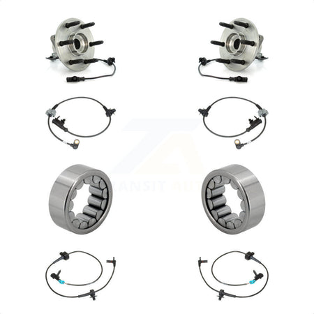 Front Rear Wheel Bearing & Extra Sensor Kit For Chevrolet Avalanche Cadillac Escalade GMC K7S-103152