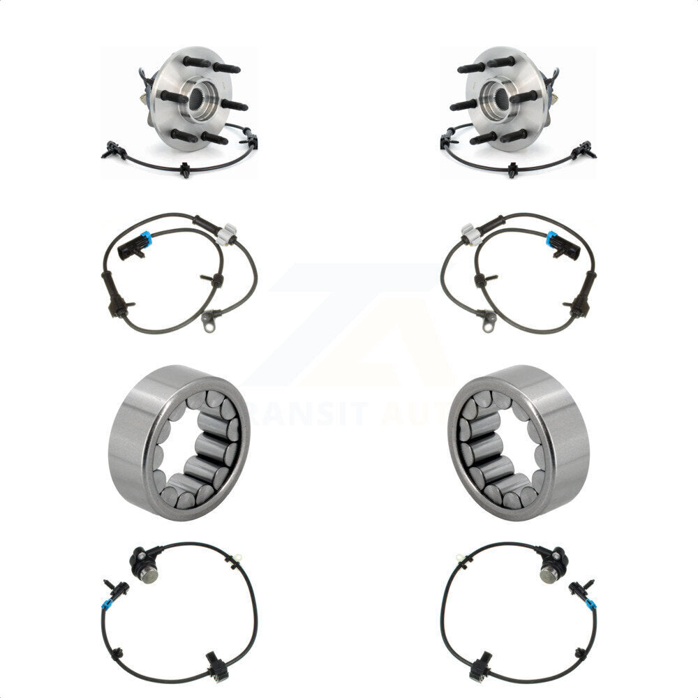 Front Rear Wheel Bearing Extra Sensor Kit For 2008-2012 Chevrolet Express 1500 GMC Savana K7S-103155
