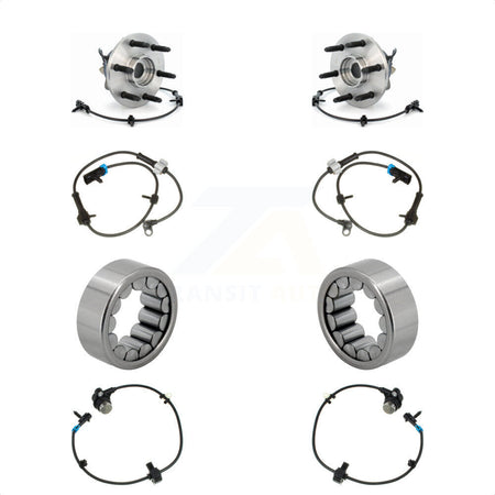 Front Rear Wheel Bearing Extra Sensor Kit For 2008-2012 Chevrolet Express 1500 GMC Savana K7S-103155