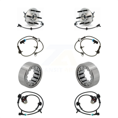 Front Rear Wheel Bearing Extra Sensor Kit For Chevrolet Avalanche 1500 Cadillac Tahoe EXT K7S-103157