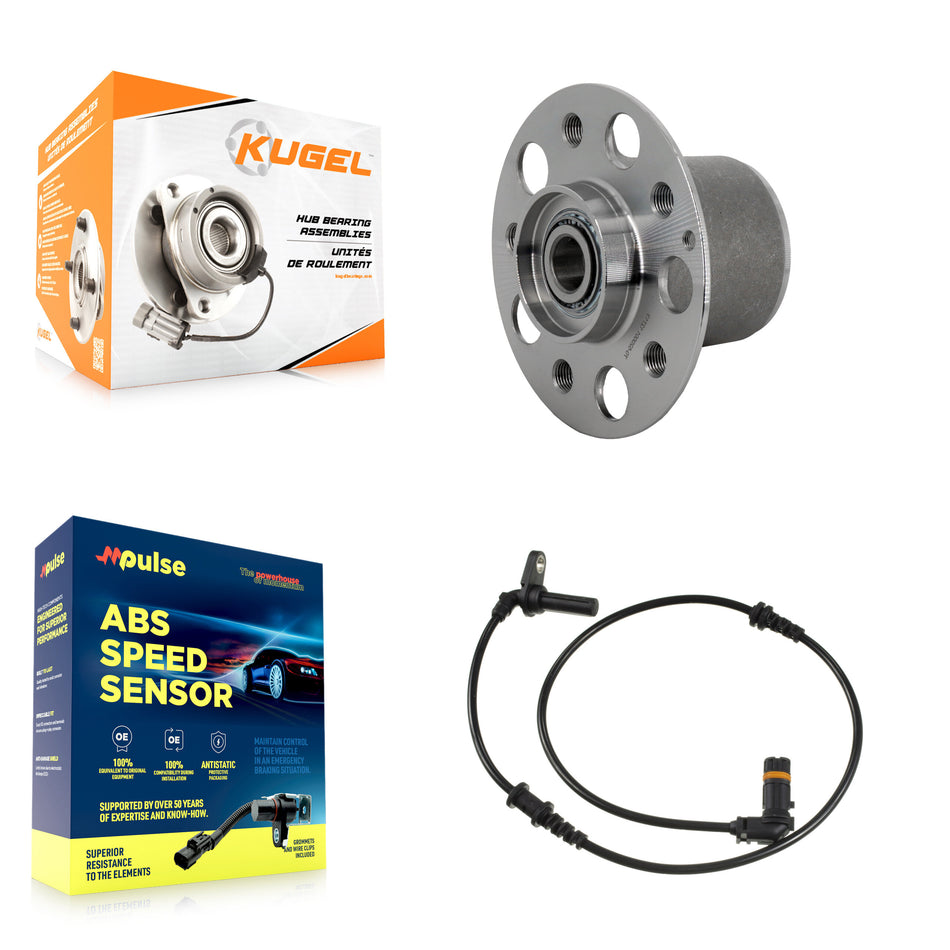 Front Wheel Hub Bearing And ABS Sensor Kit For Mercedes-Benz E400 E350 E250 with Harness K7S-103179