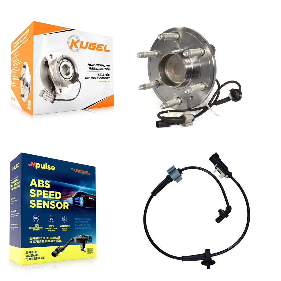Front Wheel Hub Bearing Extra ABS Sensor Kit For 2019-2020 GMC Yukon XL RWD with Harness K7S-103235
