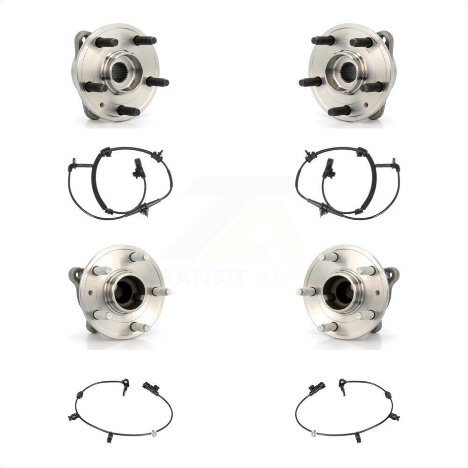 Front Rear Wheel Hub Bearing & Sensor Kit For Chevrolet Cruze 1.8L/1.4L with 4-Wheel ABS K7S-103256