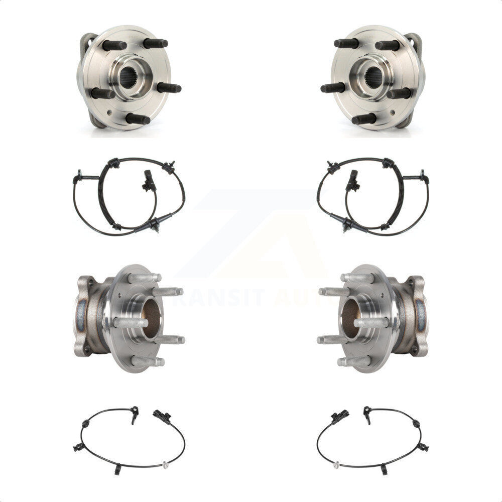 Front Rear Wheel Hub Bearing ABS Sensor Kit For 2016 Chevrolet Cruze Limited with Harness K7S-103259