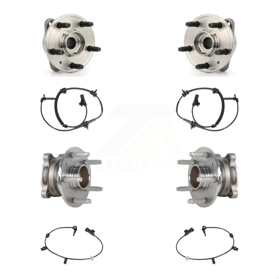 Front Rear Wheel Hub Bearing ABS Sensor Kit For 2016 Chevrolet Cruze Limited with Harness K7S-103259