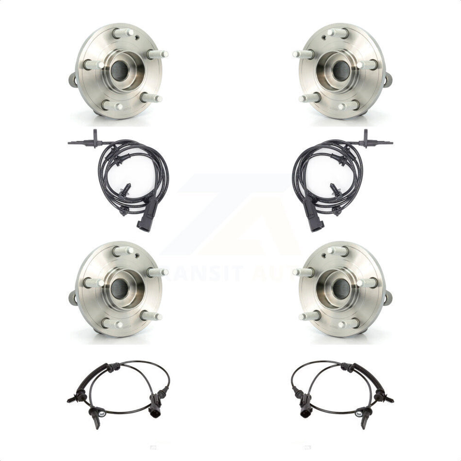 Front Rear Wheel Hub Bearing And ABS Sensor Kit For Ford Explorer K7S-103263