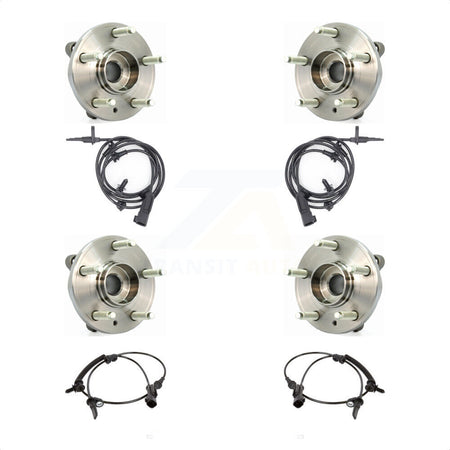 Front Rear Wheel Hub Bearing And ABS Sensor Kit For Ford Flex Lincoln MKT MKS K7S-103264