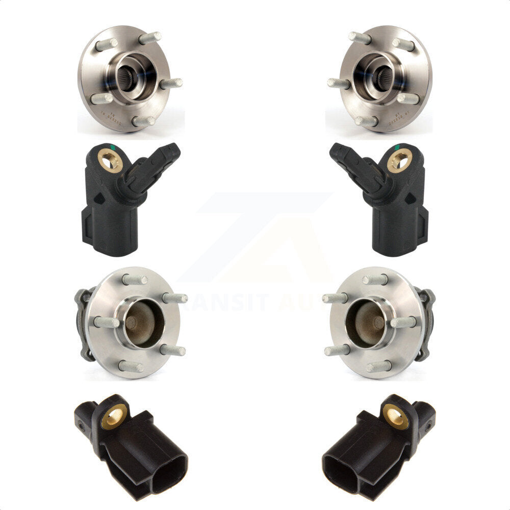 Front Rear Wheel Hub Bearing & Extra ABS Sensor Kit For Volvo C30 C70 S40 without Harness K7S-103272