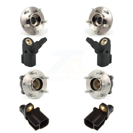 Front Rear Wheel Hub Bearing & Extra ABS Sensor Kit For Volvo C30 C70 S40 without Harness K7S-103272