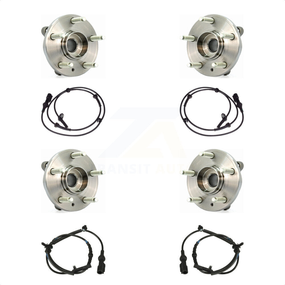 Front Rear Wheel Hub Bearing And ABS Sensor Kit For Ford Taurus Flex Lincoln MKS K7S-103273