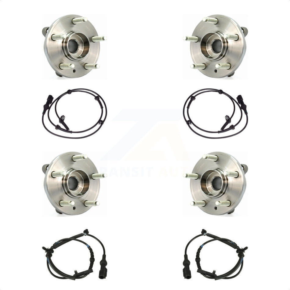 Front Rear Wheel Hub Bearing And ABS Sensor Kit For Ford Taurus Flex Lincoln MKS K7S-103273