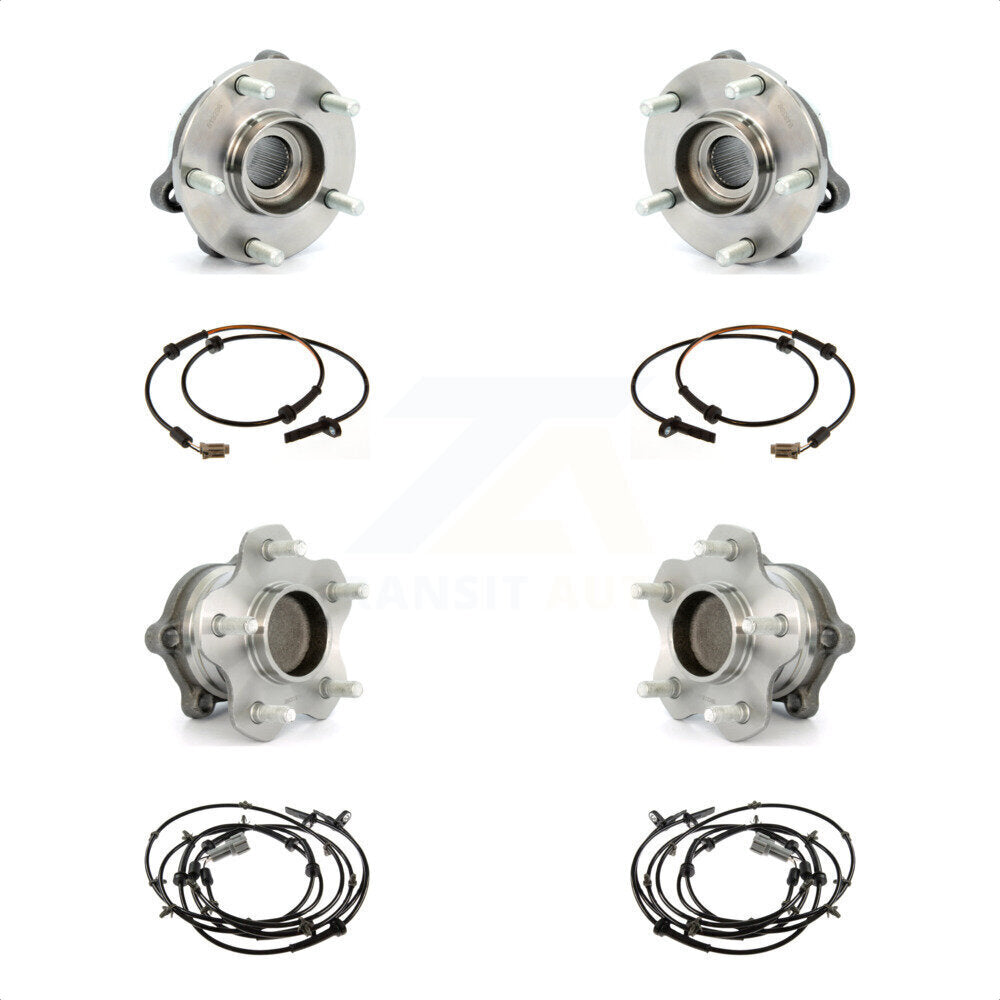 Front Rear Wheel Hub Bearing Sensor Kit For 2007-2008 Nissan Altima 3.5L with 4-Wheel ABS K7S-103280