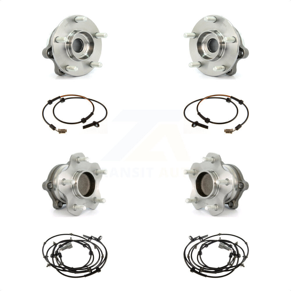 Front Rear Wheel Hub Bearing And ABS Sensor Kit For Nissan Altima 2.5L with 4-Wheel K7S-103281