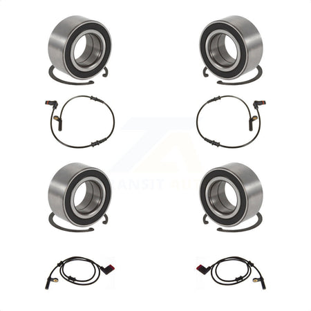 Front Rear Wheel Bearing And ABS Sensor Kit For 2007 Mercedes-Benz C280 with Harness K7S-103283