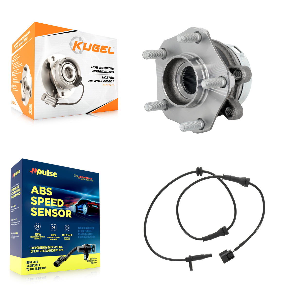 Front Right Wheel Hub Bearing And ABS Sensor Kit For Nissan Murano K7S-103287