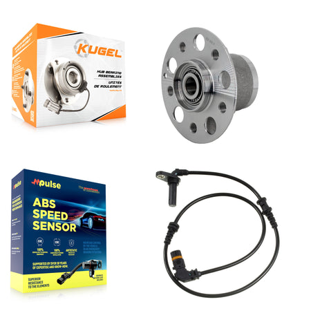 Front Wheel Hub Bearing And ABS Sensor Kit For 2012 Mercedes-Benz E550 2 doors with RWD K7S-103294