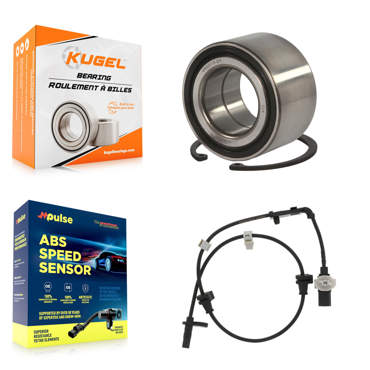 Front Wheel Bearing And ABS Sensor Kit For Honda Civic with Harness K7S-103297