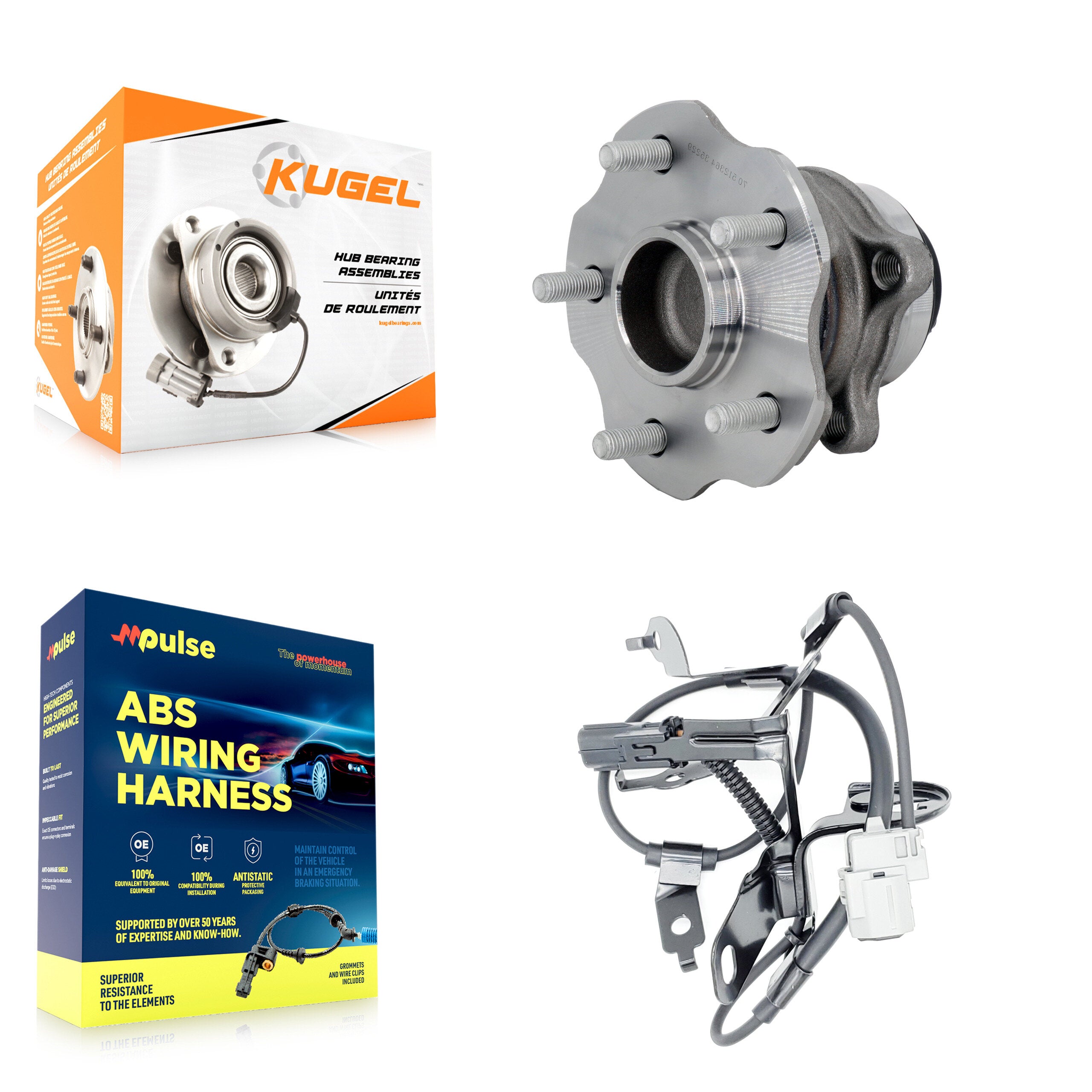 Rear Wheel Hub Bearing ABS Sensor Kit For 2018-2019 Toyota Highlander FWD with 3.5L 2.7L K7S-103411