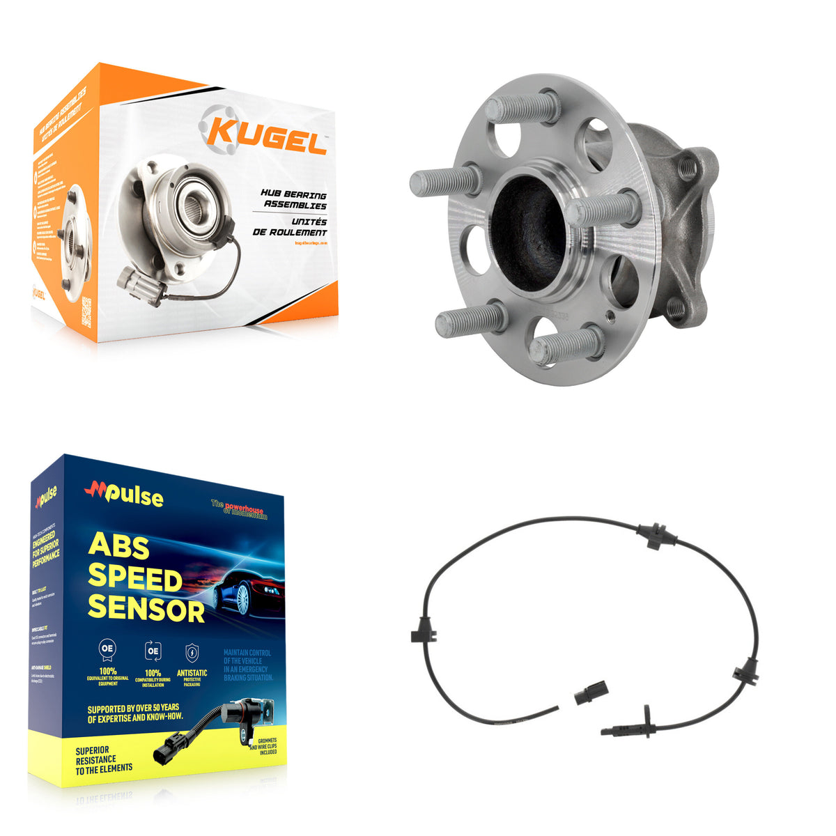 Rear Wheel Hub Bearing And ABS Sensor Kit For Honda Pilot Passport K7S-103415