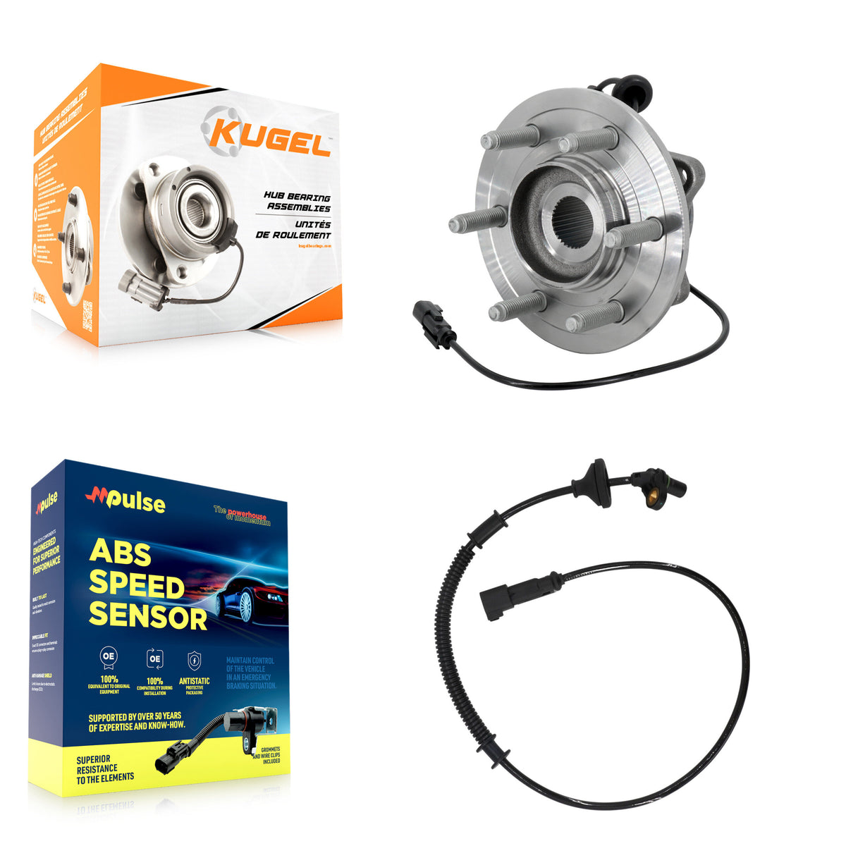 Rear Wheel Hub Bearing ABS Sensor Kit For Ford Expedition Lincoln Navigator with Harness K7S-103437