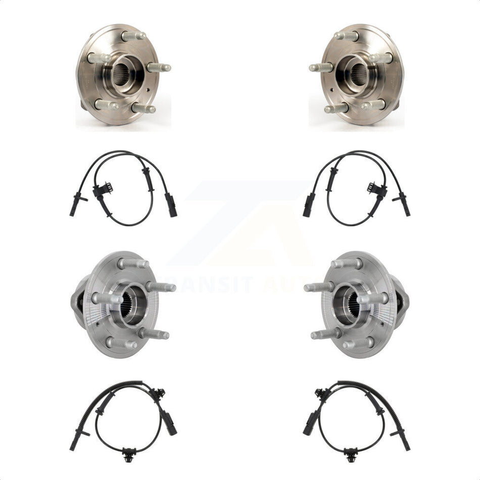 Front Rear Wheel Hub Bearing And ABS Sensor Kit For Chevrolet Camaro with Harness K7S-103442