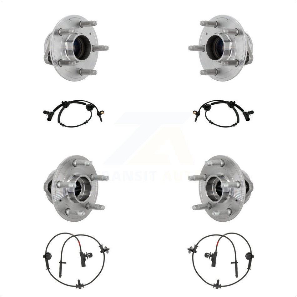 Front Rear Wheel Hub Bearing And ABS Sensor Kit For Cadillac CTS K7S-103444