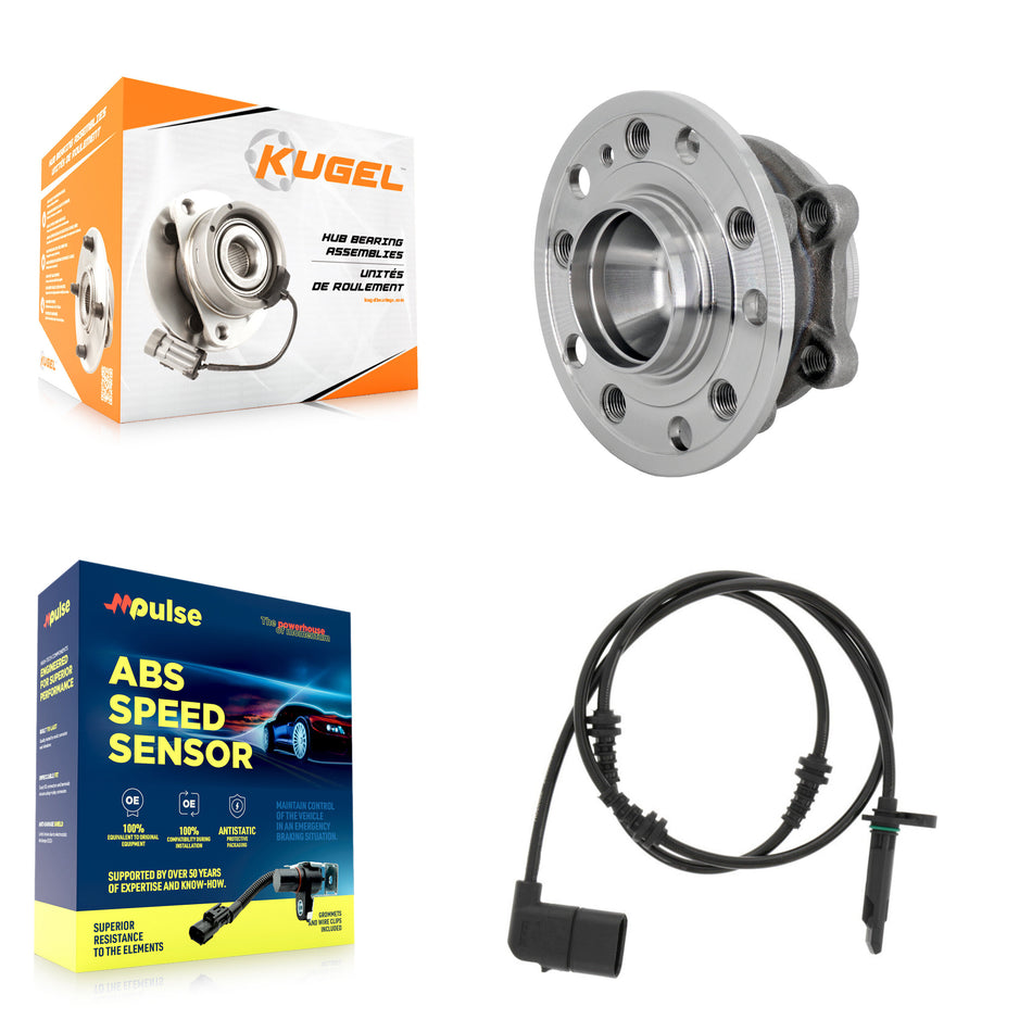 Front Wheel Hub Bearing And ABS Sensor Kit For Mercedes-Benz C300 C350e with Harness K7S-103449