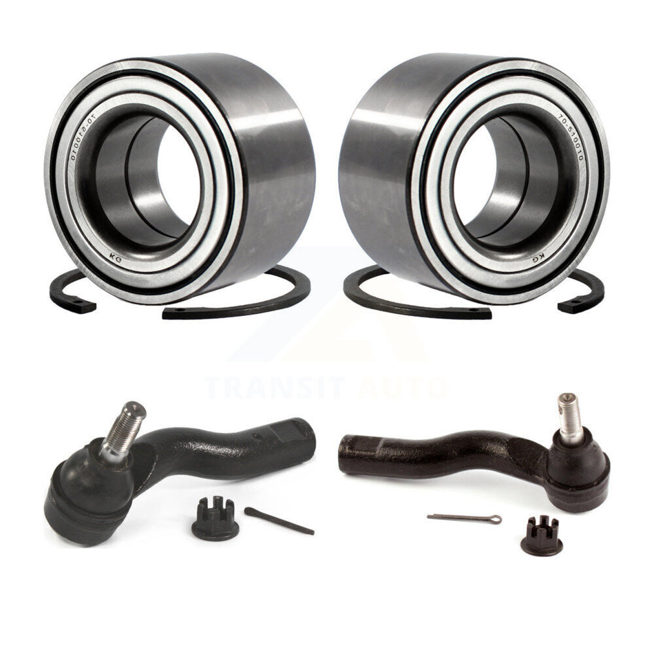 Front Wheel Bearing & Tie Rod End Kit For Ford Fusion Mazda 6 Lincoln MKZ Zephyr Mercury K7T-101128