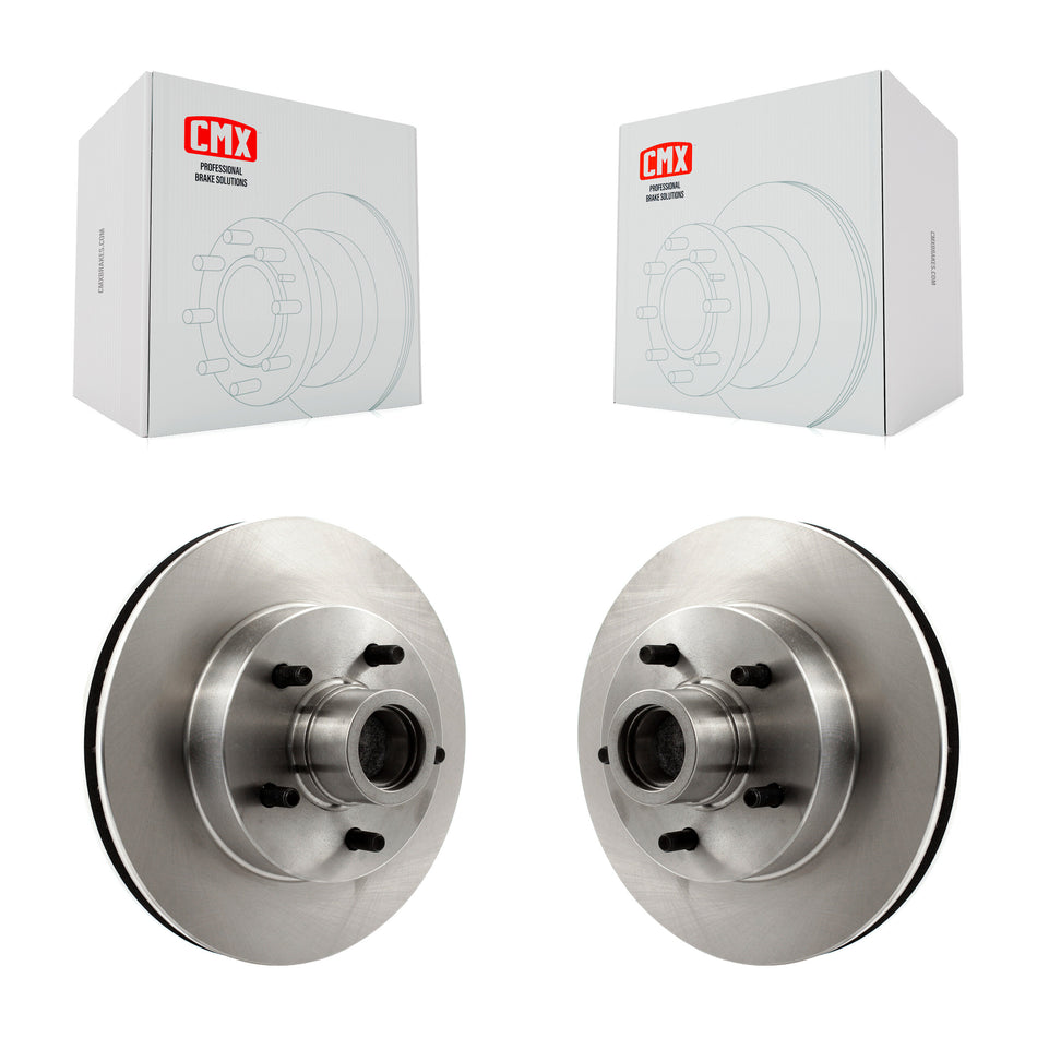 Front Brake Rotors & Pair For Chevrolet C10 G20 GMC Cadillac C1500 G2500 Fleetwood R10 Brougham K5 Blazer R1500 Suburban G10 DeVille Commercial Chassis G1500 Jimmy P10 P1500 Checker Marathon K8-100001