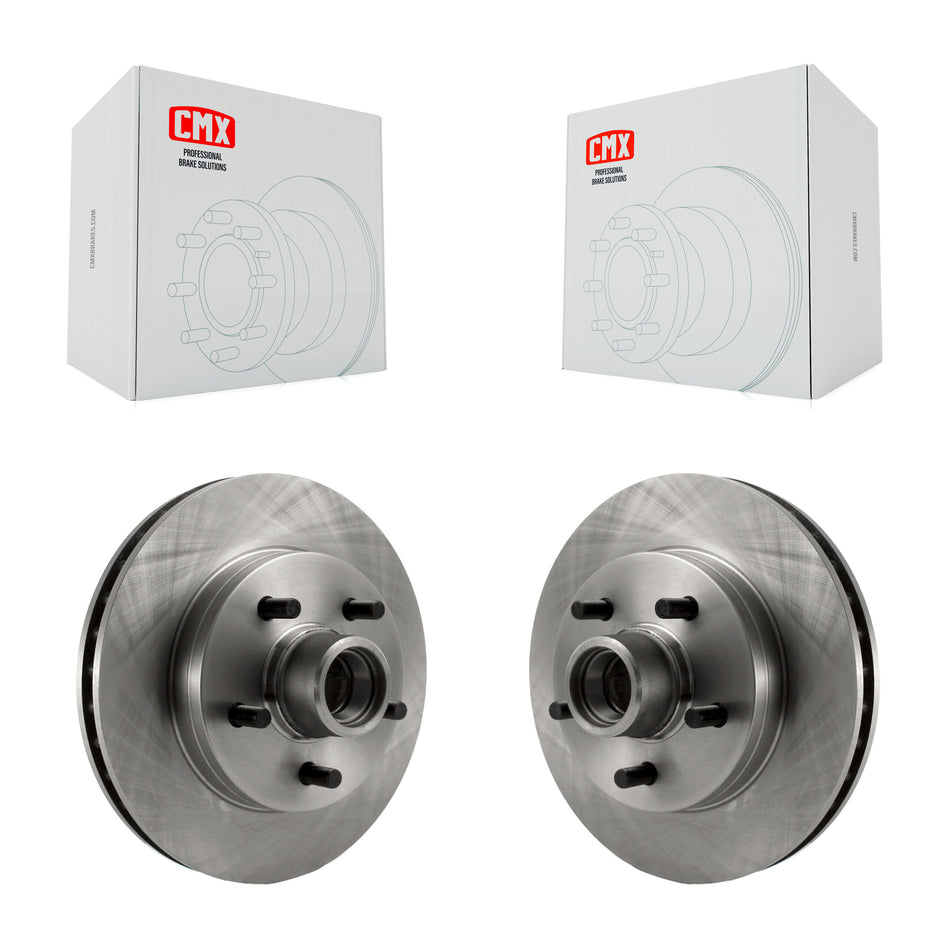 Front Disc Brake Rotors And Hub Assembly Pair For Chevrolet C1500 GMC Tahoe Suburban Yukon Express 1500 Savana K8-100006