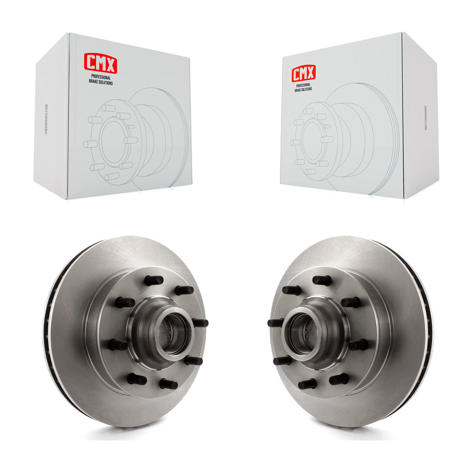 Front Disc Brake Rotors And Hub Assembly Pair For Chevrolet Tahoe GMC C2500 Express 3500 C3500 C1500 Suburban 2500 Savana Yukon G3500 K8-100007