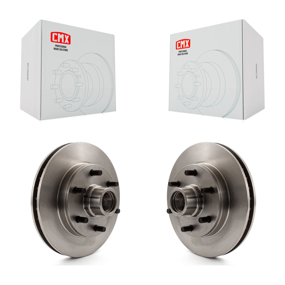 Front Disc Brake Rotors And Hub Assembly Pair For Chevrolet C2500 Express 2500 GMC Savana K8-100008