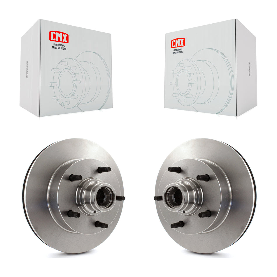 Front Disc Brake Rotors And Hub Assembly Pair For Ford F-150 E-150 Econoline K8-100018