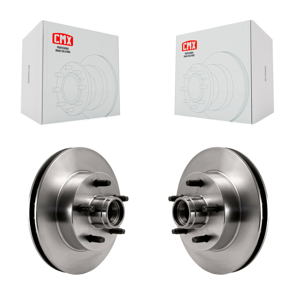 Front Disc Brake Rotors And Hub Assembly Pair For Ford Ranger Mazda B2500 B2300 B3000 B4000 K8-100025