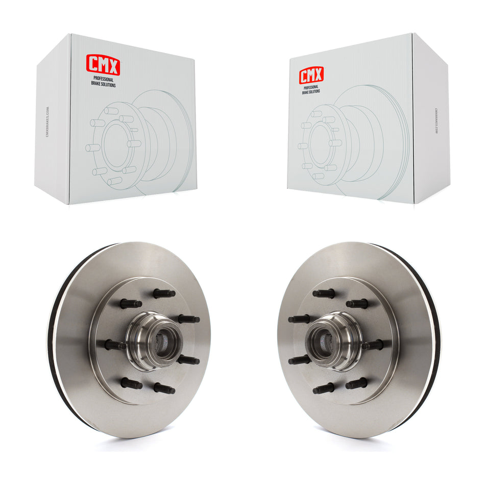 Front Disc Brake Rotors And Hub Assembly Pair For Ford F-150 F-250 HD Heritage K8-100027