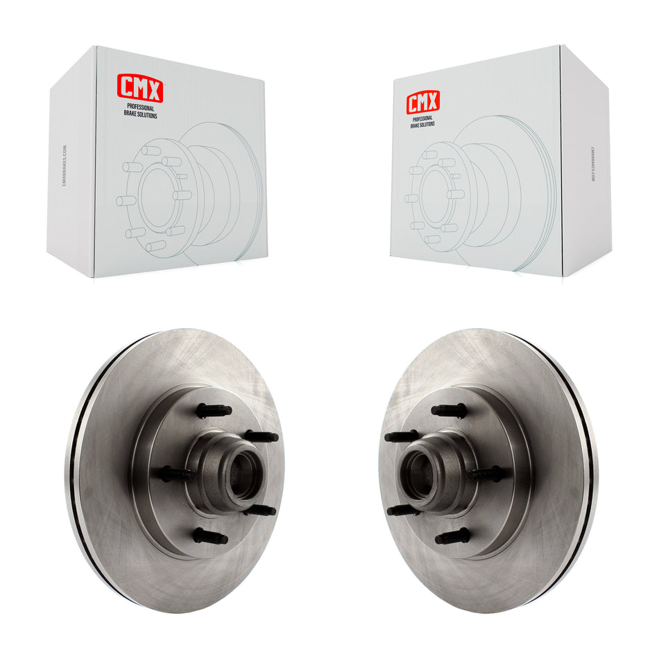 Front Disc Brake Rotors And Hub Assembly Pair For Ford F-150 F-250 K8-100032