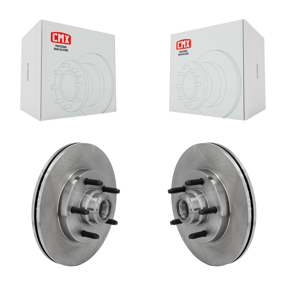 Front Disc Brake Rotors And Hub Assembly Pair For Ford F-150 Heritage Lincoln Blackwood K8-100033