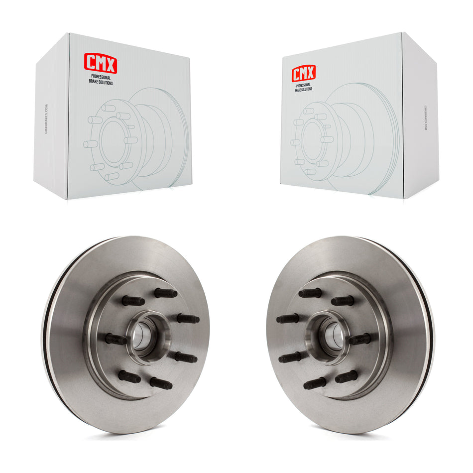 Front Disc Brake Rotors And Hub Assembly Pair For Ford F-150 Lincoln Mark LT RWD K8-100036