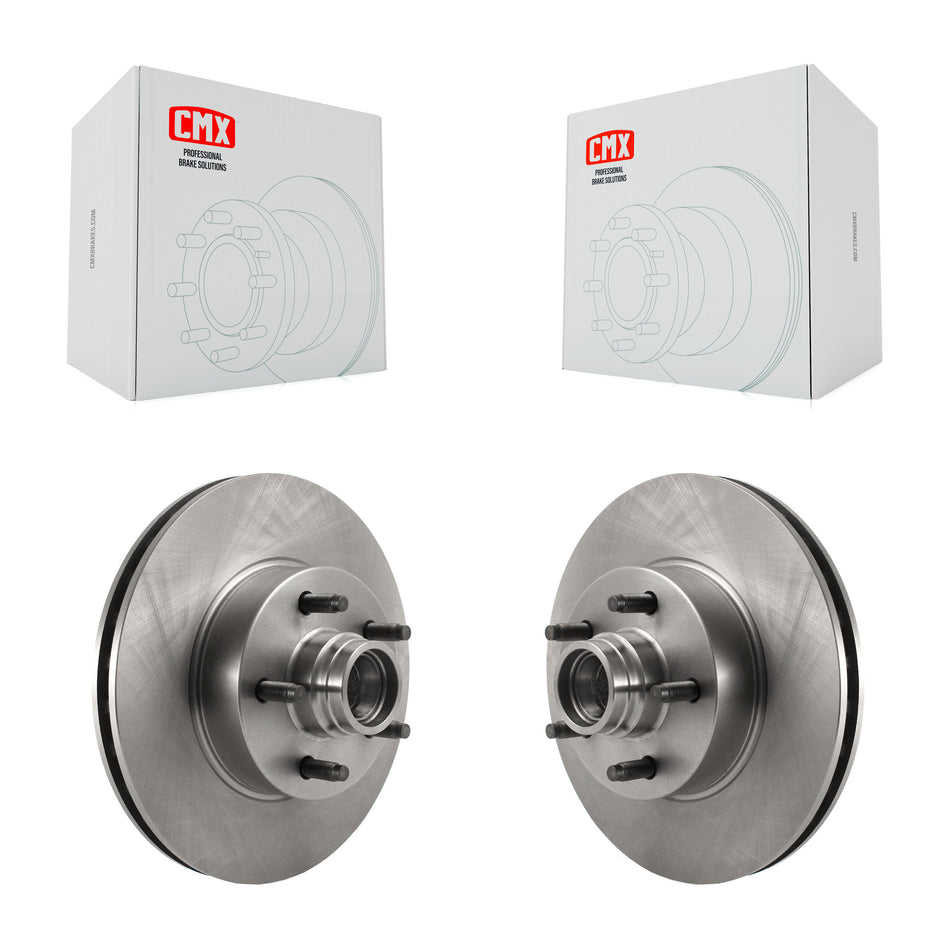 Front Disc Brake Rotors And Hub Assembly Pair For 2010-2011 Ford Ranger RWD K8-100045