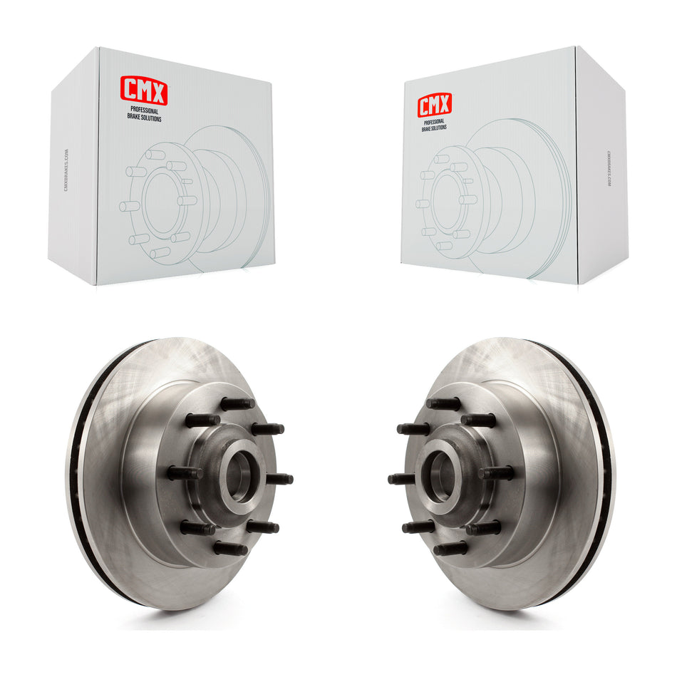 Front Disc Brake Rotors And Hub Assembly Pair For Dodge Ram 2500 3500 Van 1500 B3500 B2500 K8-100051